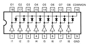 ULN2804AFWG pin connection