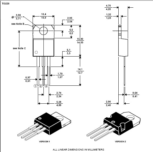 BD652 dimension