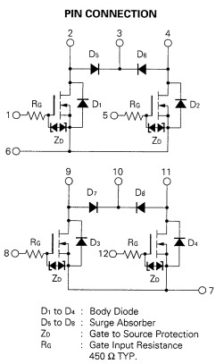 UPA1501H pin connection