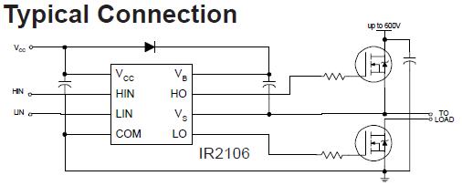 ir2106strpbf pin connection