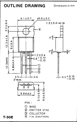 2SC1971 outline drawing