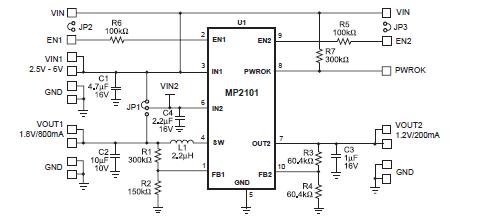 MP2101DQ block diagram