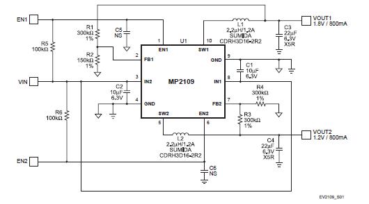 MP2109DQ block diagram