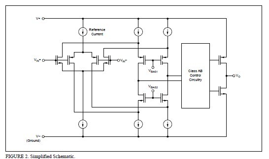 OPA2340UA block diagram