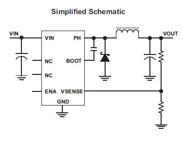 TPS5450DDA pin connection