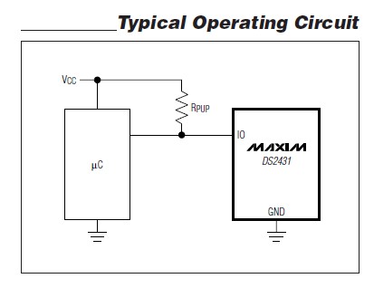 DS2431P block diagram