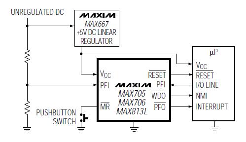 MAX706ESA block diagram