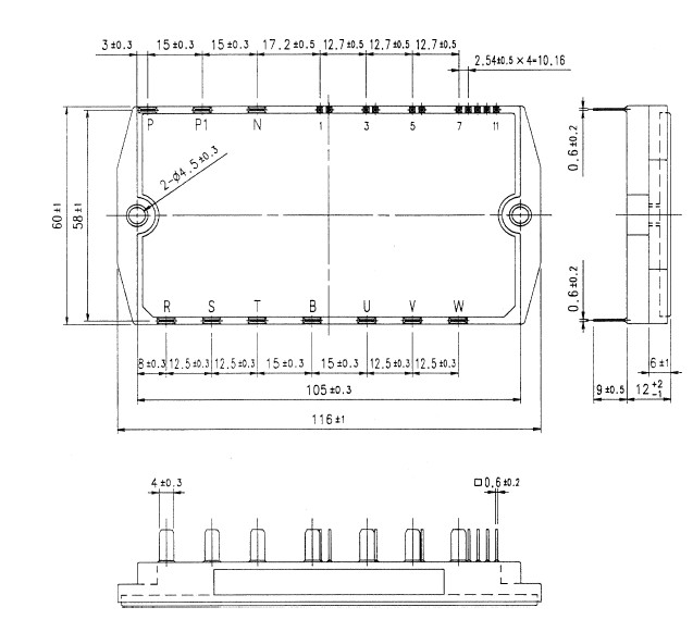 7MBR15NE120 dimension