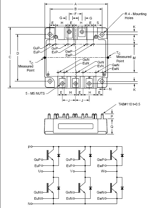 CM100TU-24H dimension