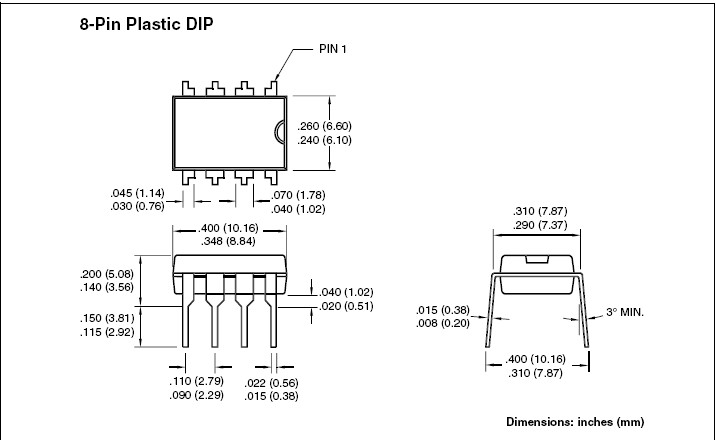 TC4422CPA dimension