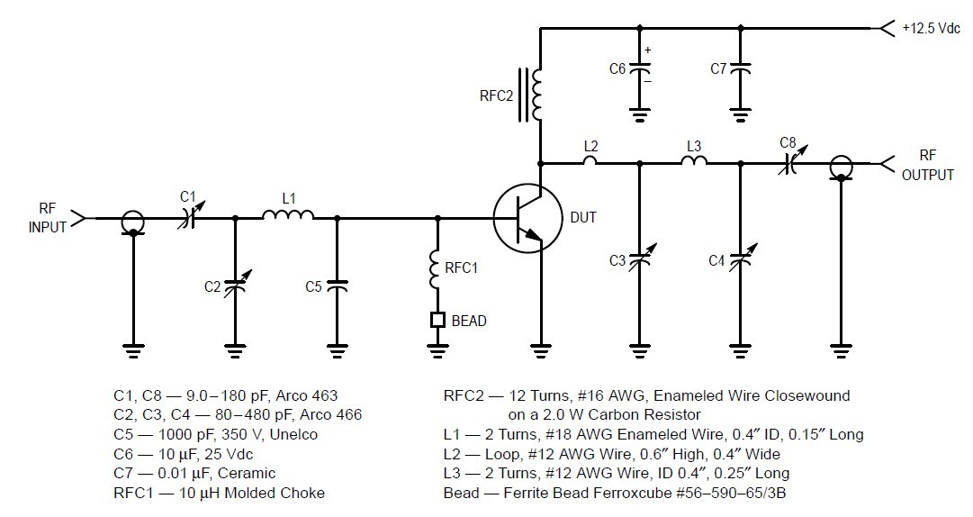 mrf492a test circuit