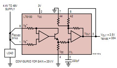 LT6100CMS8#PBF pin connection