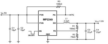  MP2249DQT-LF-Z pin connection