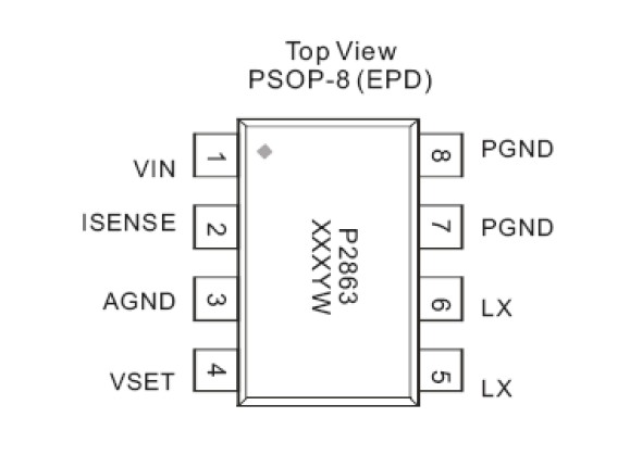  PAM2863 pin connection