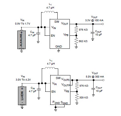  MCP1640 pin connection