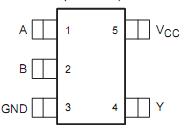 SN74LVC1G00DRLR Circuit