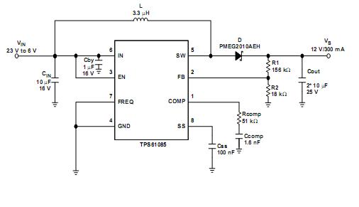 TPS61085DGKT Circuit