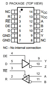 SN65HVD33DR package dimensions