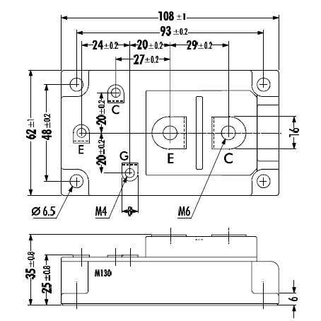 1MBI200NA-120 pin connection