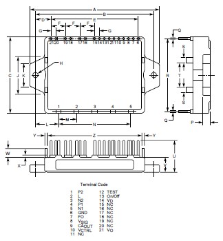 PM52AUBX060 pin connection