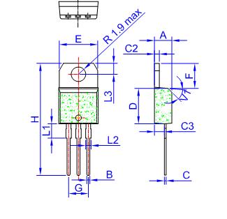 BTA16-600B dimension