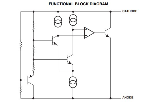 LM4040B41IDBZ FUNCTIONAL BLOCK DIAGRAM