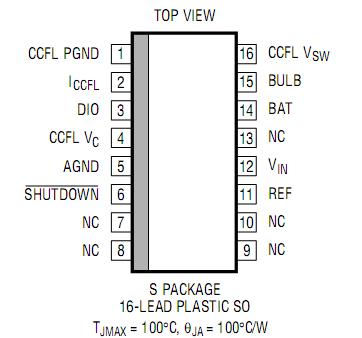 lt1184cs Pin Configuration