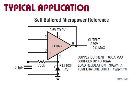 LT1077 pin connection