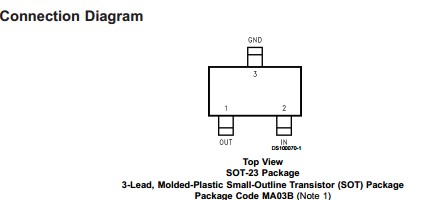 LM3480IM3-5.0 connection diagrams