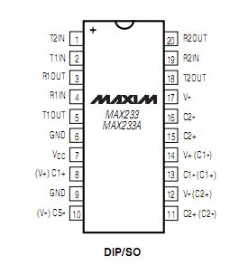 MAX233AEWP circuit diagram