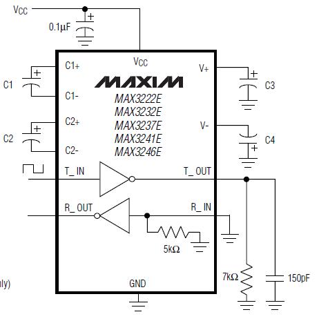 MAX3232EIDBR circuit dragram