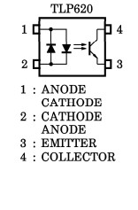 TLP620 pin configuration