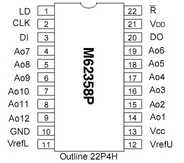 m62358p pin configuration