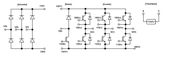 7MBR25UA120 circuit diagram