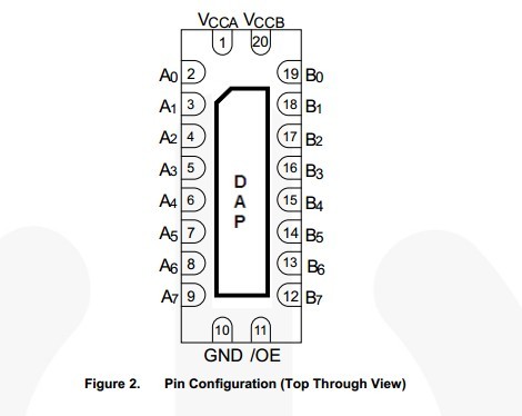 fxma108bqx pin connection