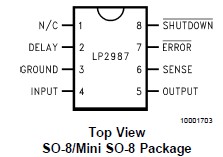 LP2987IMMX-3.3 pin connection