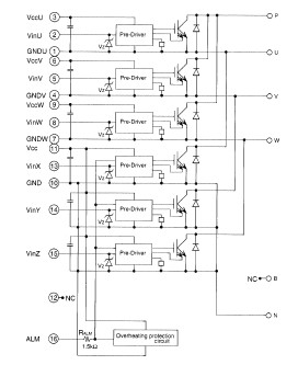 6MBP100RH060 pin connection