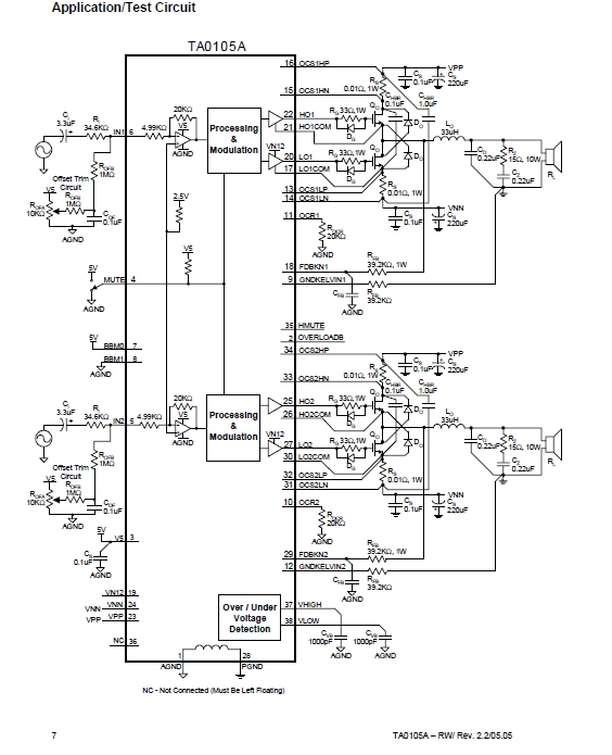 ta0105a test circuit