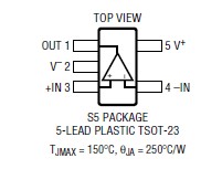 LT6203CMS8 pin connection