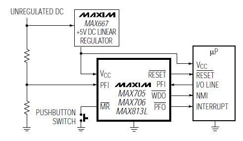 MAX813LESA block diagram