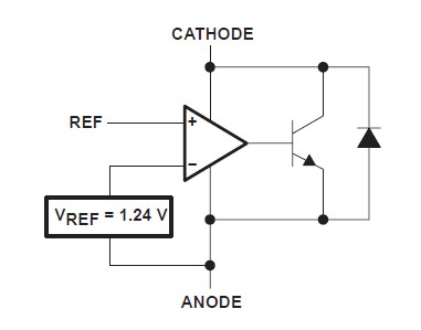 TLV431AIDBZR pin connection