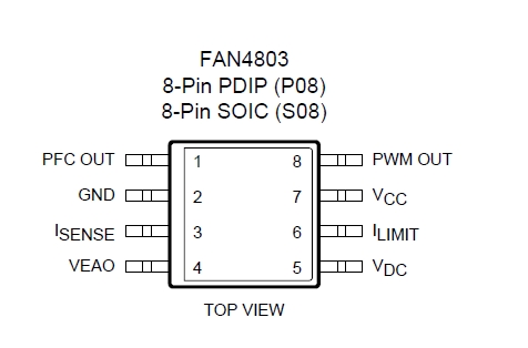 fan4803 Pin Configuration