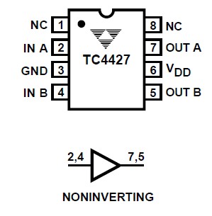 TC4427 pin connection