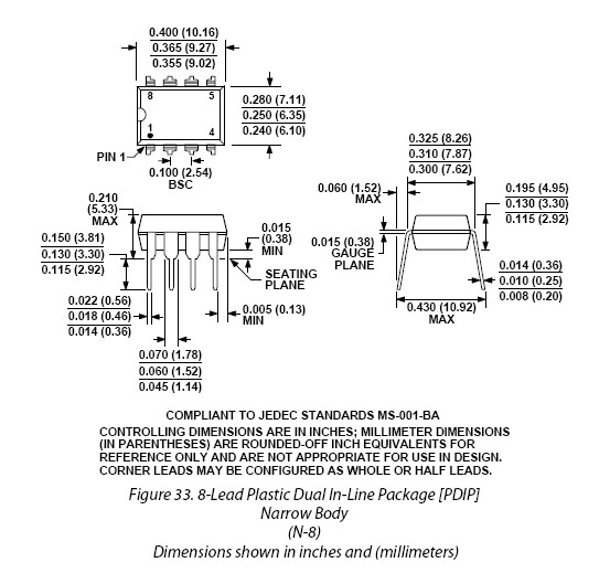 AD708AQ dimension