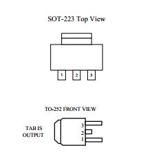 AMS1117-5.0 pin connection