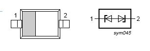 PESD12VL1BA,115 Pin Configuration