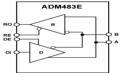 Adm483 схема включения