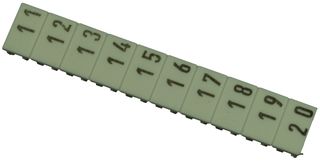 AB1B520 - TERMINAL BLOCK MARKER, 11 TO 20, 5MM detail