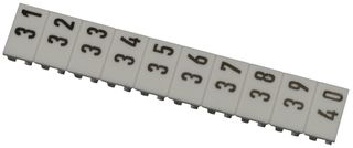 AB1B540 - TERMINAL BLOCK MARKER, 31 TO 40, 5MM detail