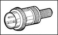 91-MC6M - CONNECTOR, DIN AUDIO, PLUG, 6WAY detail